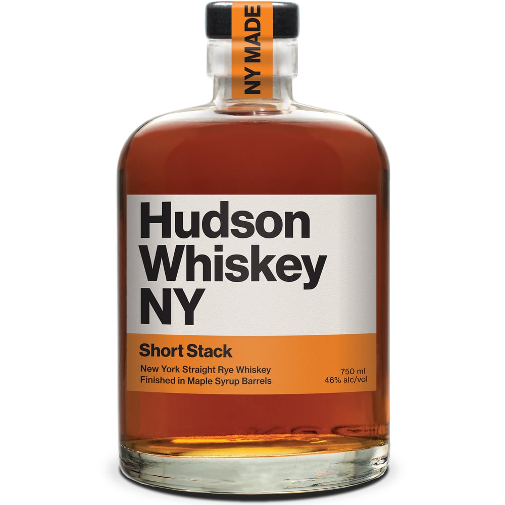 Hudson Whiskey NY Short Stack Straight Rye Finished in Maple Syrup Barrels  | 750 ml Bottle