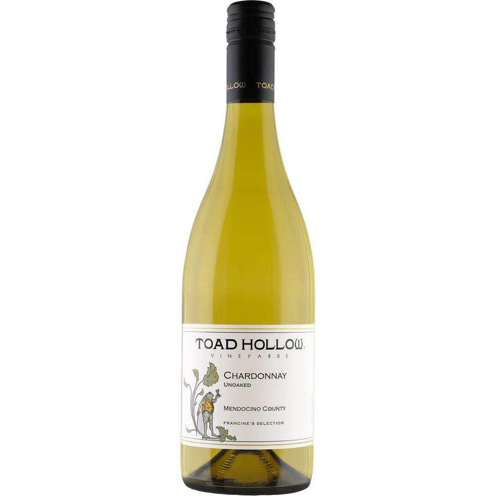 Toad Hollow Unoaked Chardonnay Francine's Selection 2022 750 ml