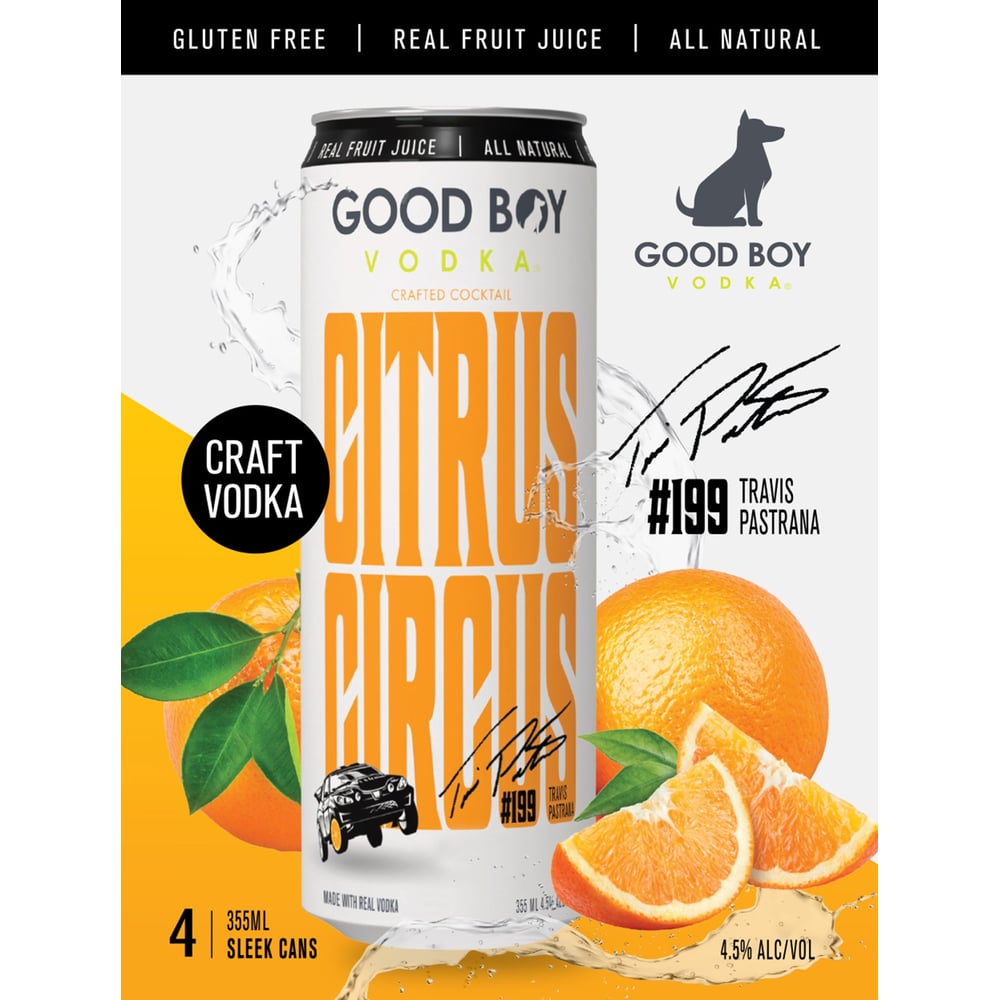 Good Boy Vodka Citrus Circus Pack Cans pack of 12 oz Can