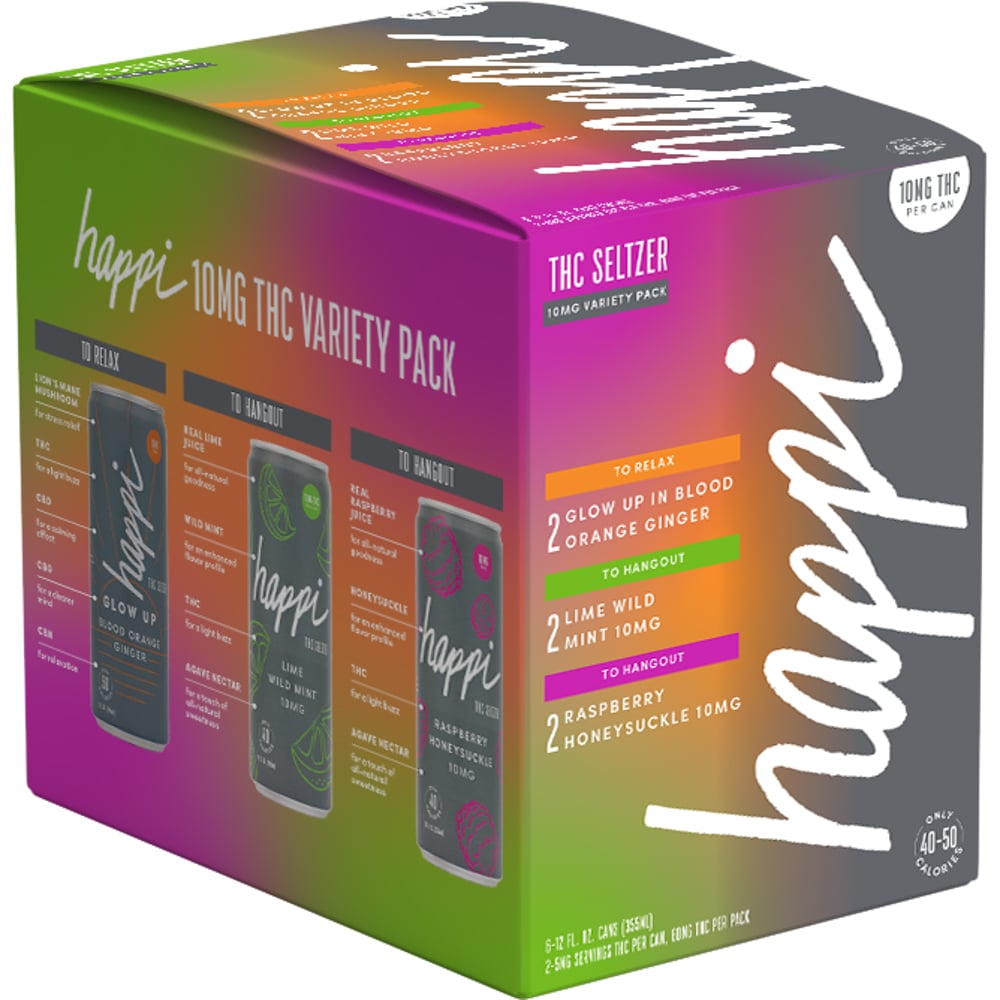 Happi Variety Pack 10MG THC