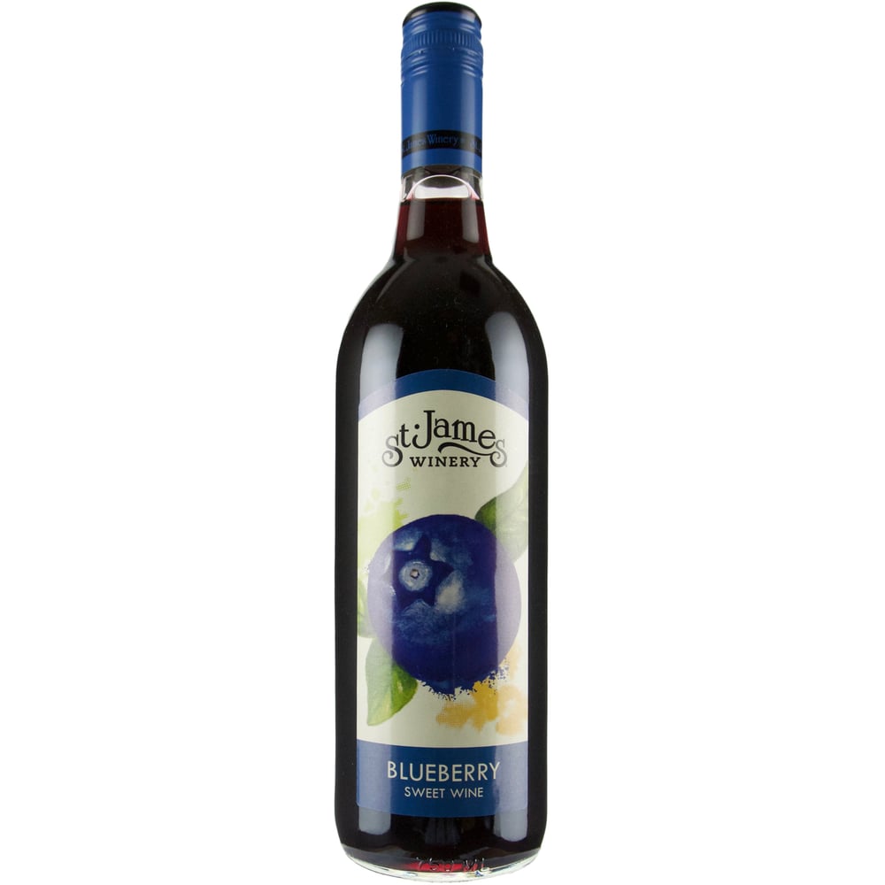 St James Blueberry Wine 750 ml Bottle - Main Image