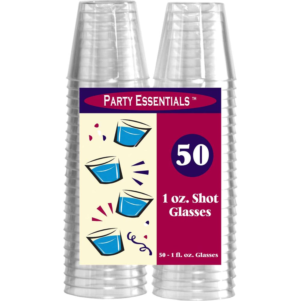 Party Essentials 1 ounce Plastic Shot Glass