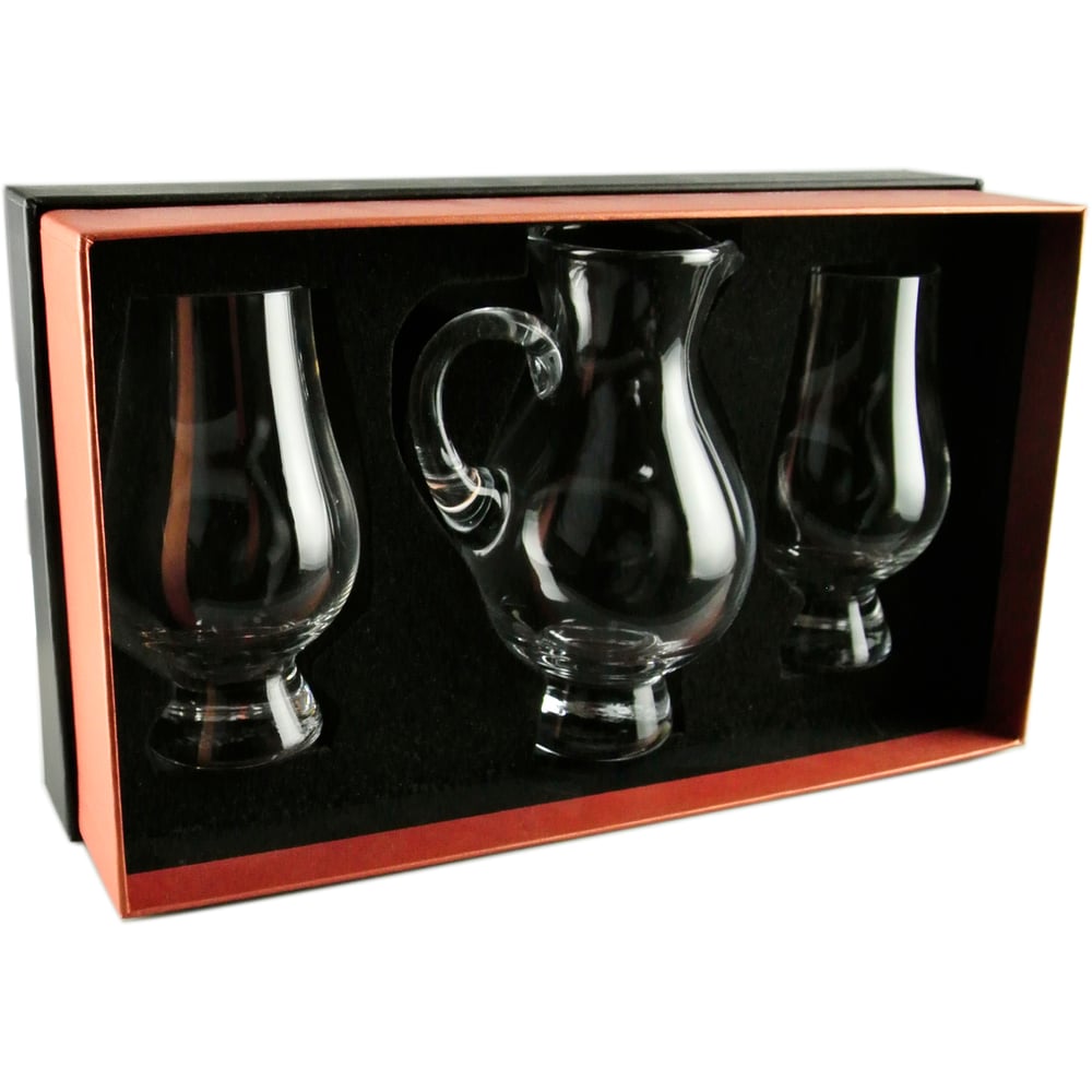 Glencairn Crystal 2 Glass Tasting Set with Crystal Water Pitcher
