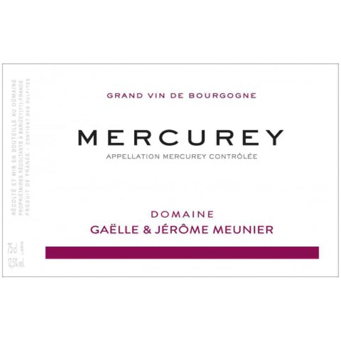 Domaine Gaelle & Jerome Meunier Mercurey 2017