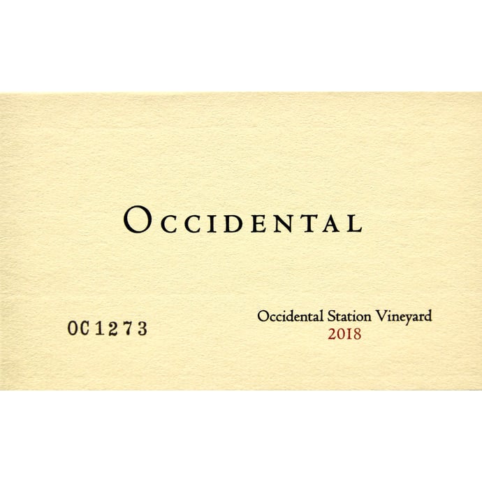 Occidental Pinot Noir Occidental Station Vineyard 2017