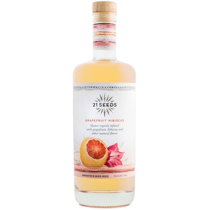 21 Seeds Tequila Grapefruit Hibiscus Infused Blanco