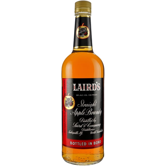 Laird's 100 proof Straight Apple Brandy