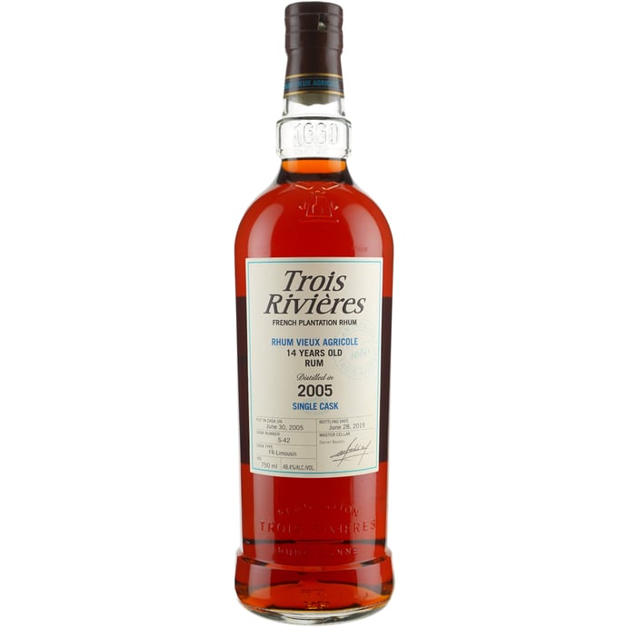 Trois Rivieres 14 year old Single Cask Rhum Agricole 2005