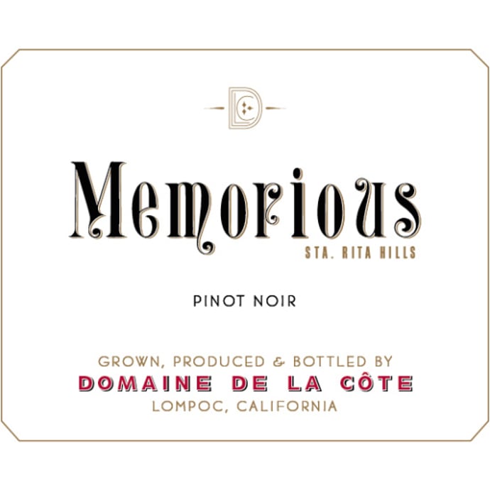 Domaine de la Cote Memorious Pinot Noir 2017