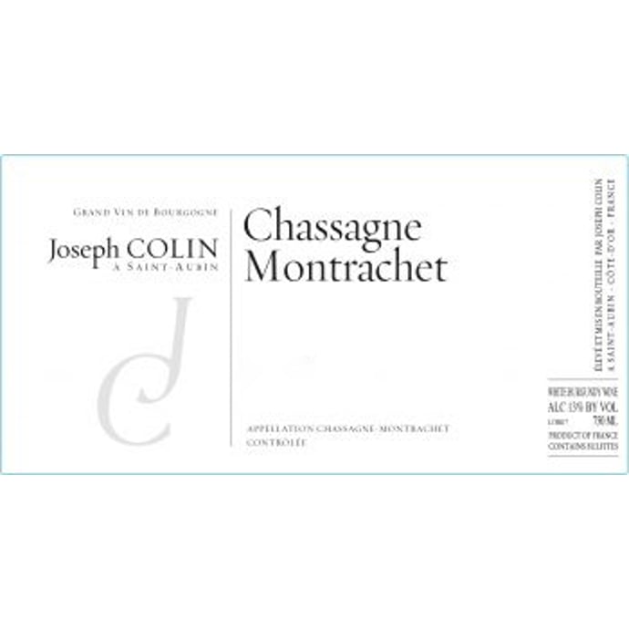 Joseph Colin Chassagne Montrachet 2018