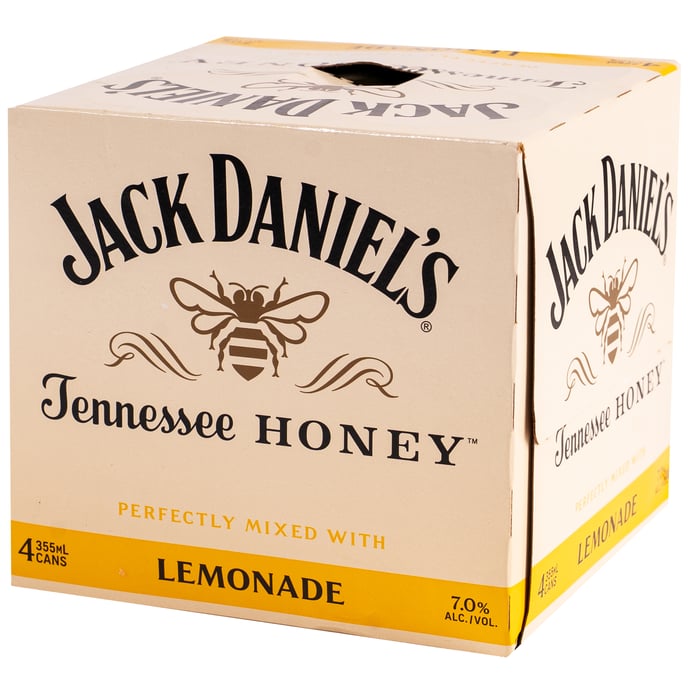 Jack Daniel's Honey and Lemonade 4 Pack Cans