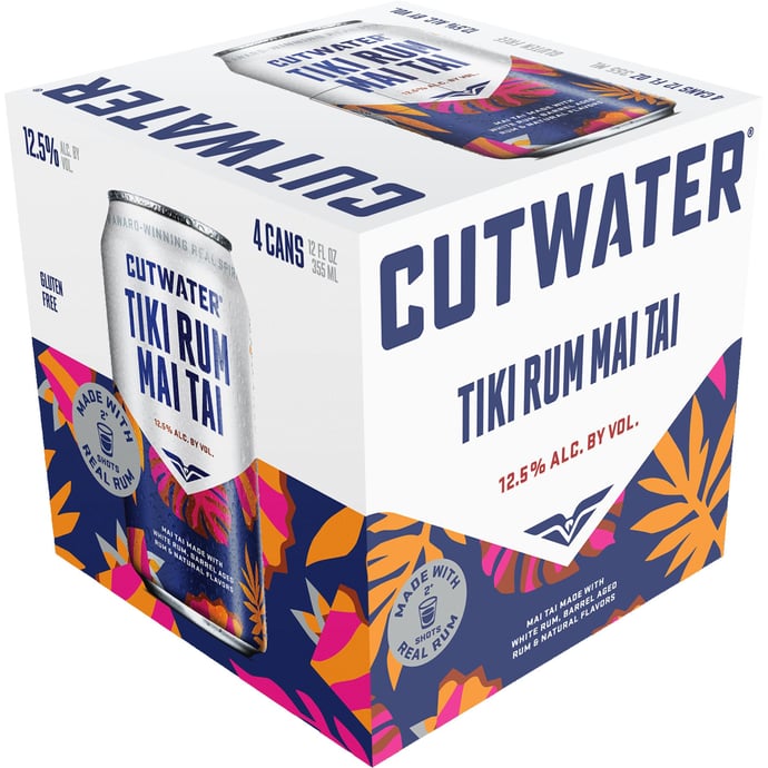 Cutwater Spirits Rum Mai Tai Ready to Drink Cocktail
