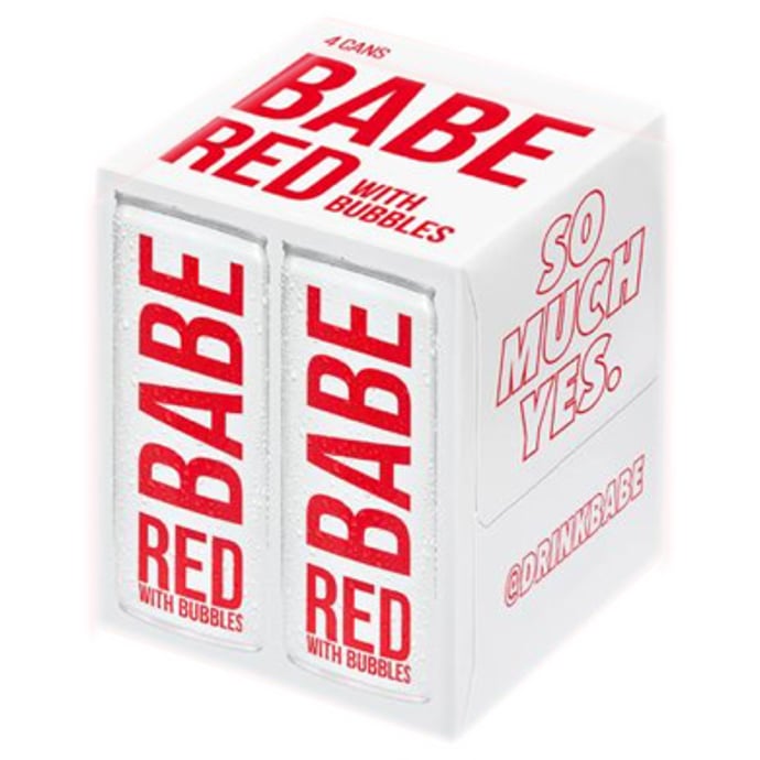 Babe Red with Bubbles 4 Pack