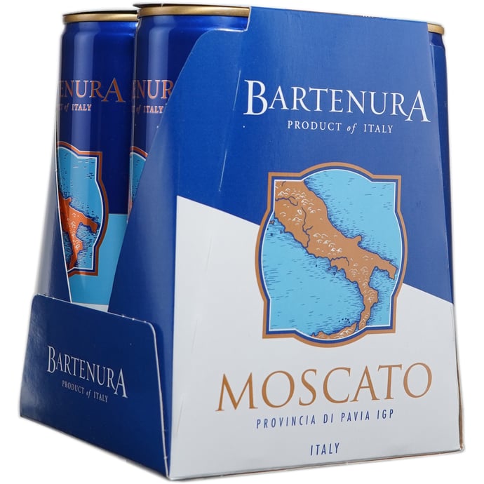Bartenura Moscato d'Asti 4 Pack Cans