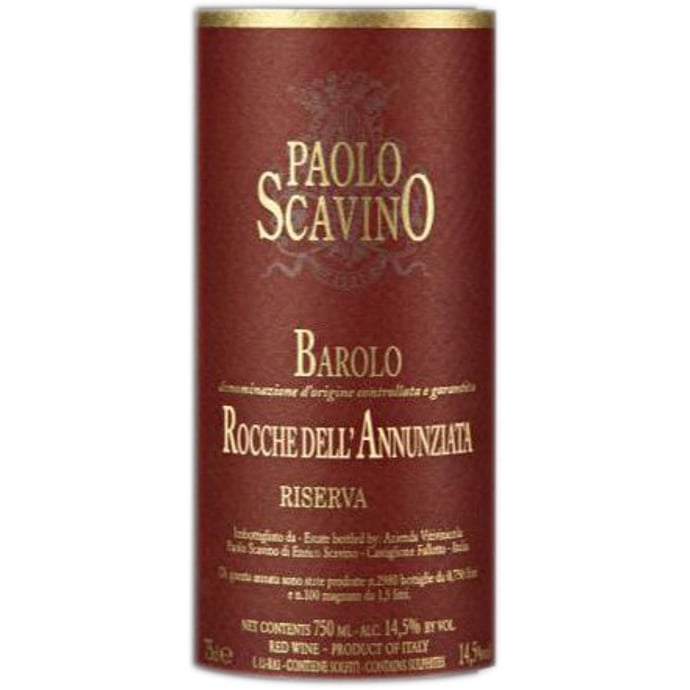 Paolo Scavino Barolo Rocche dell'Annunziata Riserva 2013