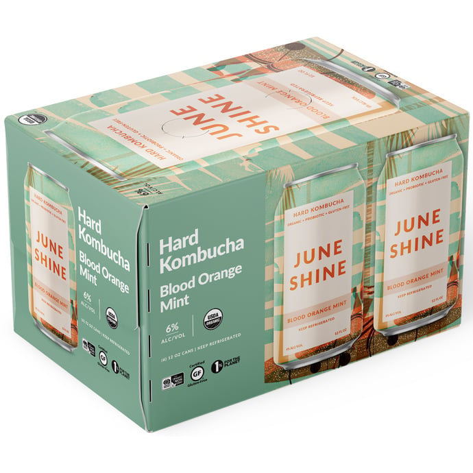 June Shine Blood Orange Mint Hard Kombucha