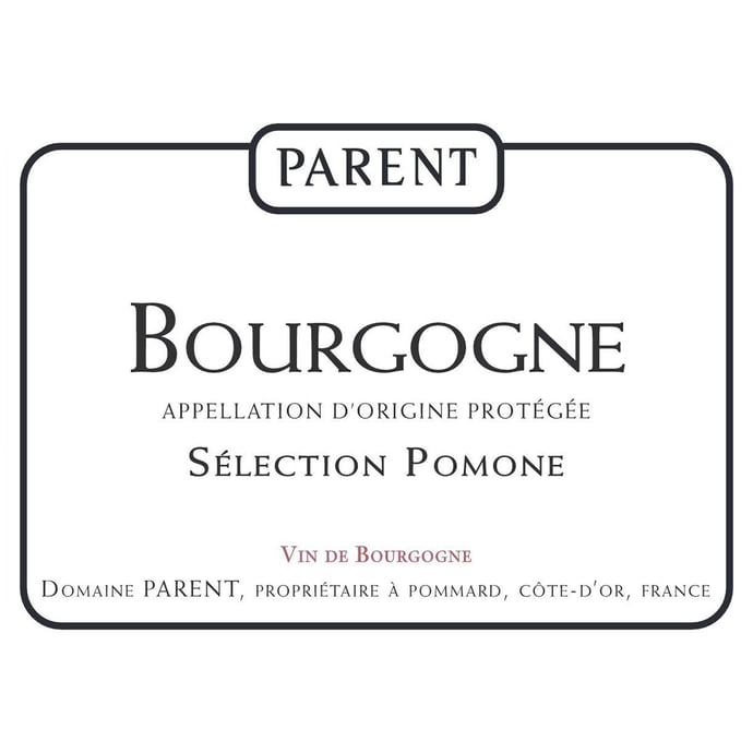 Domaine Parent Bourgogne Rouge Selection Pomone 2018