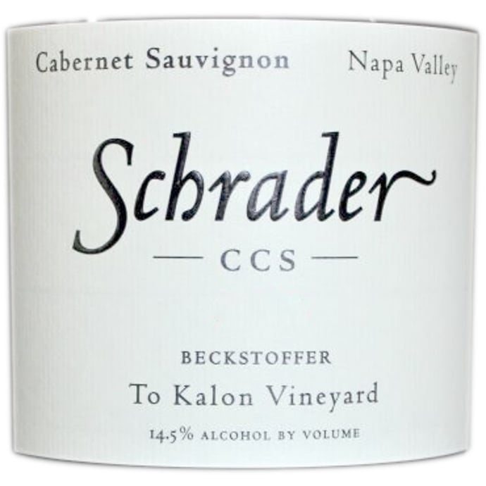 Schrader Cellars Cabernet Sauvignon CCS Beckstoffer To Kalon Vineyard 2017