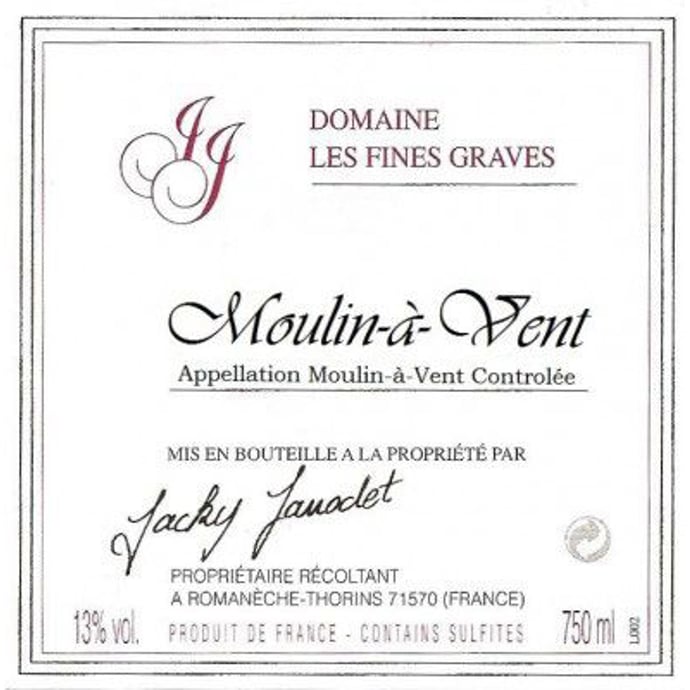 Janodet Les Fines Graves Moulin a Vent 2018