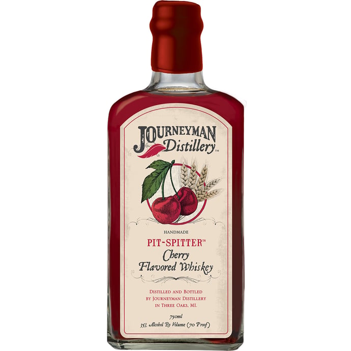 Journeyman Distillery Pit-Spitter Cherry Rye Whiskey
