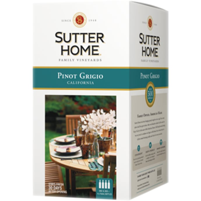 Sutter Home Pinot Grigio Bag in Box