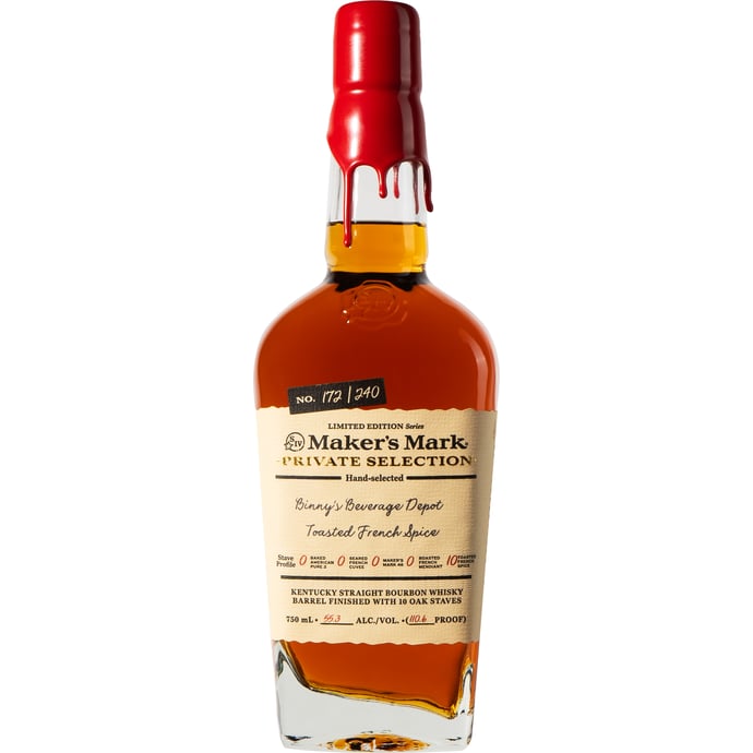 Maker's Mark Private Select Toasted French Spice Single Stave Barrel