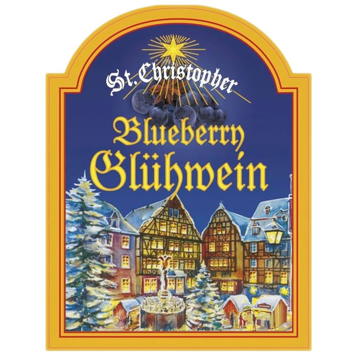 St Christopher Blueberry Gluhwein