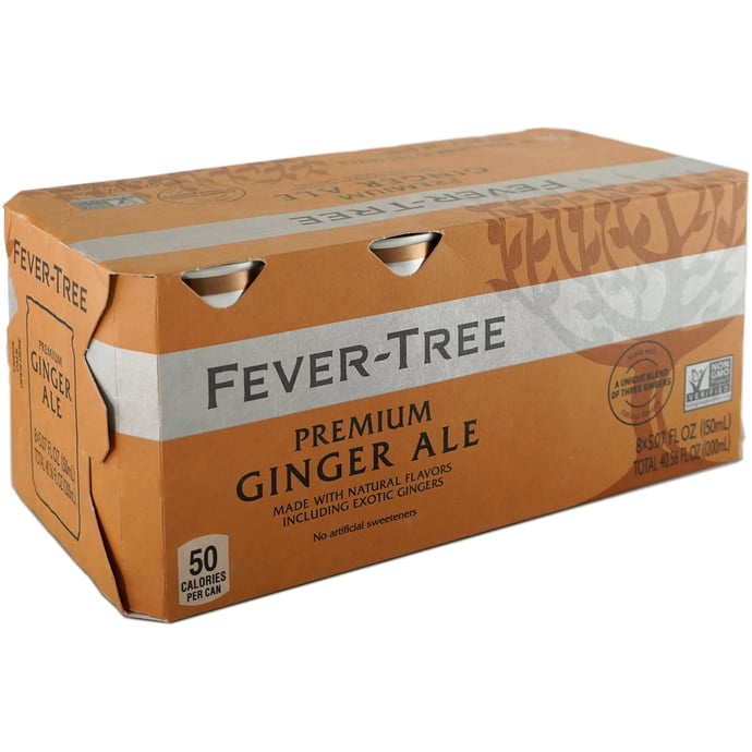 Fever Tree Ginger Ale 8 Pack Cans