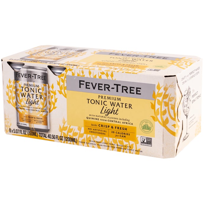 Fever Tree Lite Tonic 8 Pack Cans