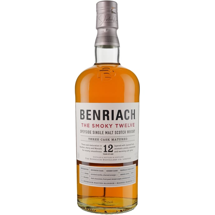 BenRiach The Smoky Twelve 12 year old Peated Speyside Single Malt