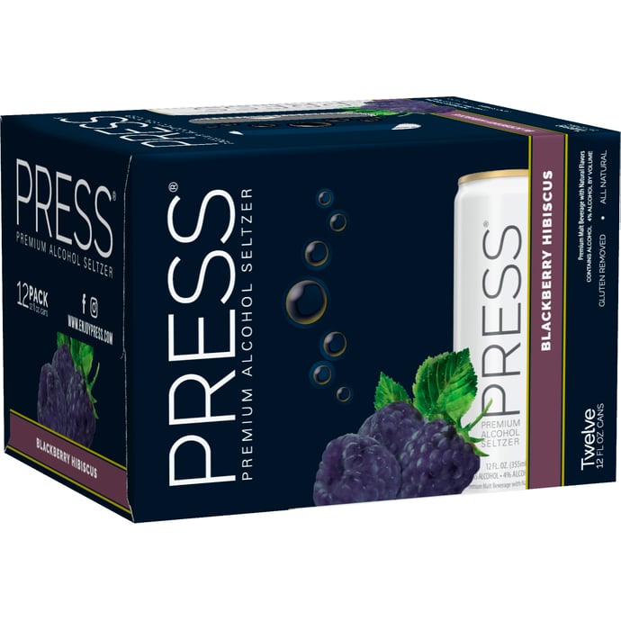 PRESS Seltzer Blackberry Hibiscus