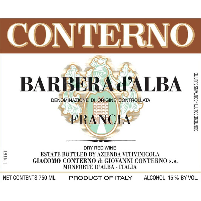 Giacomo Conterno Barbera d'Alba Cascina Francia 2018