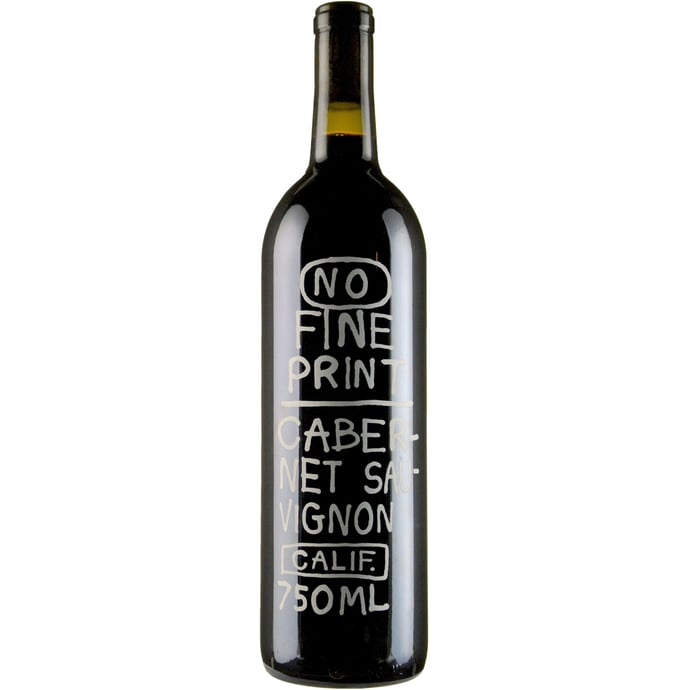 No Fine Print Wine Co. Cabernet Sauvignon 2018