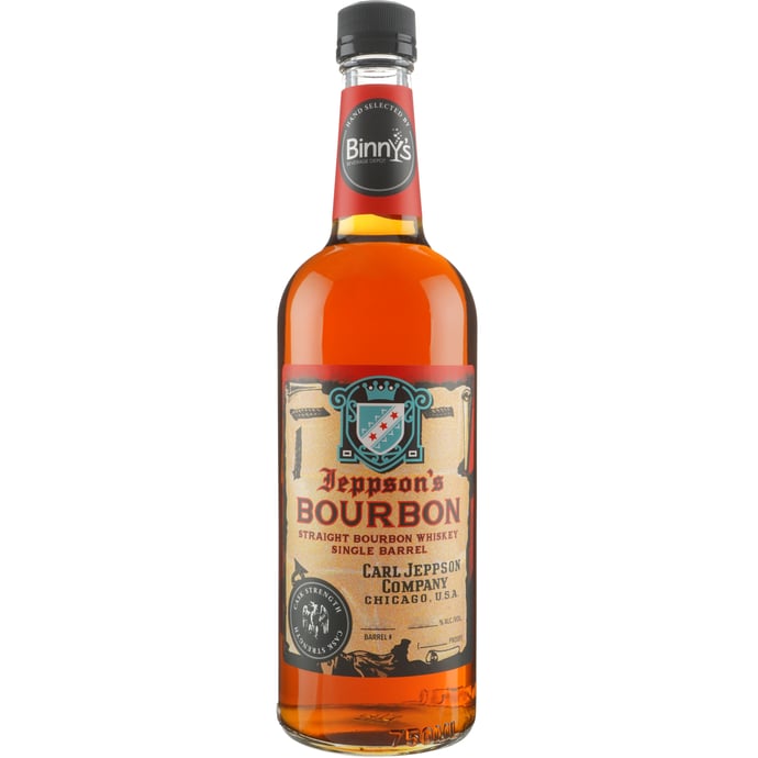 Jeppson's Bourbon Barrel Proof Single Barrel # Z20 Tennessee Binny's Handpicked