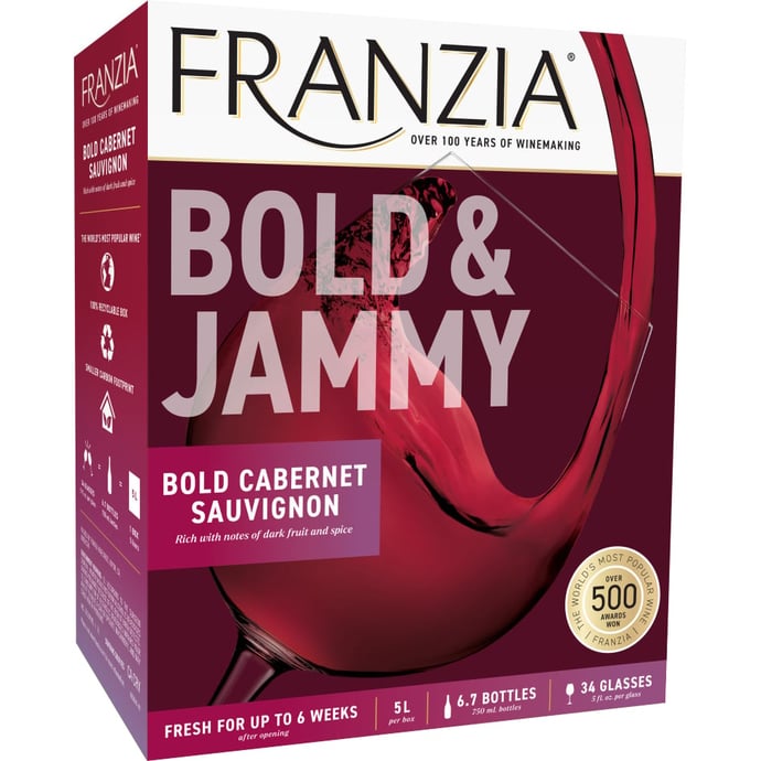 Franzia Cabernet Sauvignon Bold & Jammy Box