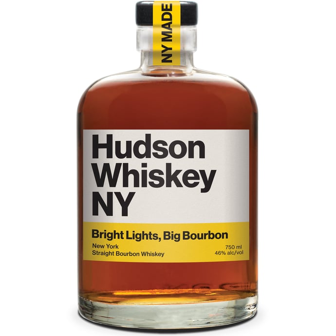 Hudson Whiskey NY Bright Lights Big Bourbon New York Straight Bourbon