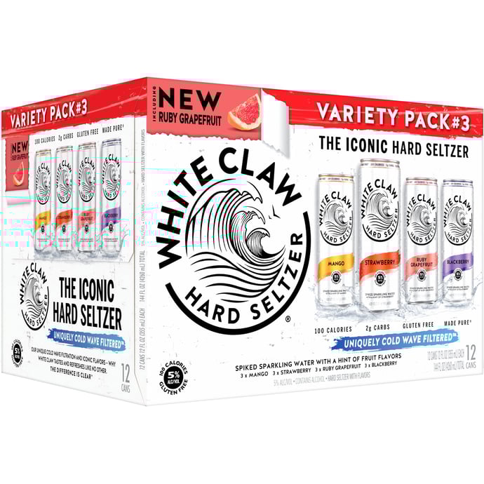 White Claw Hard Seltzer Variety Pack No. 3