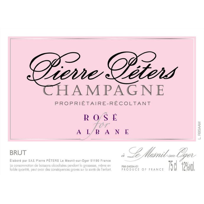 Pierre Peters Rose for Albane Brut Rose