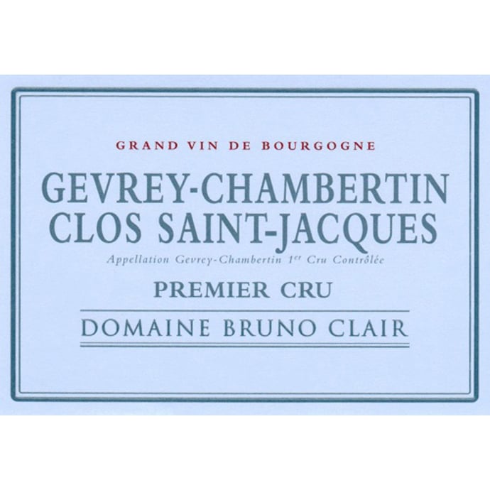 Domaine Bruno Clair Gevrey Chambertin Clos Saint Jacques 2018