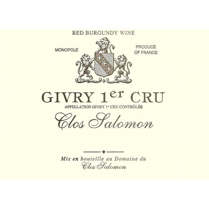 Domaine du Clos Salomon Givry Clos Salomon 2018