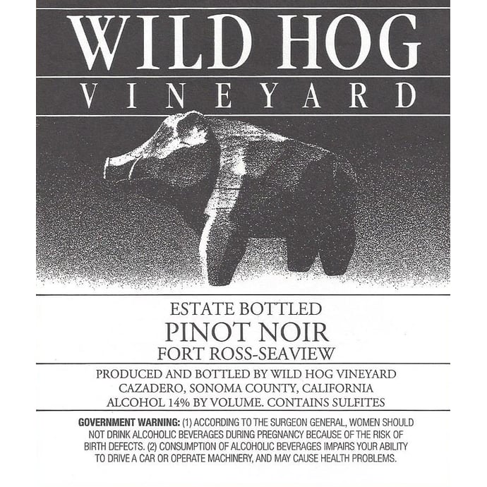 Wild Hog Pinot Noir 2015