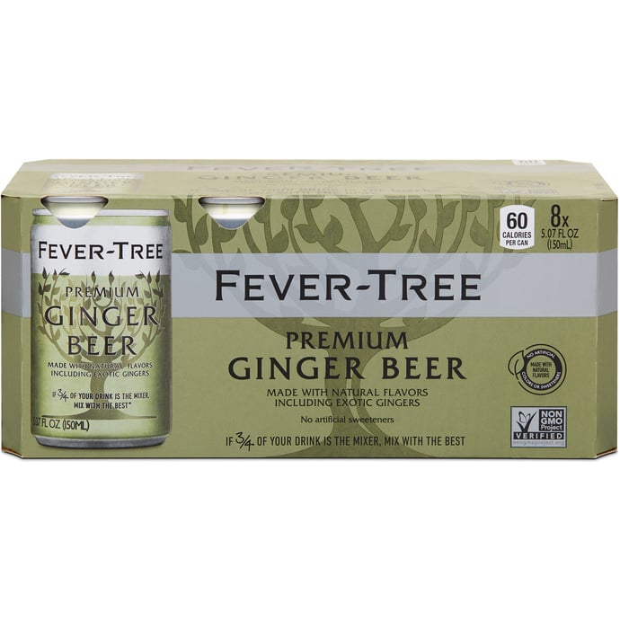 Fever Tree Ginger Beer 8 Pack Cans