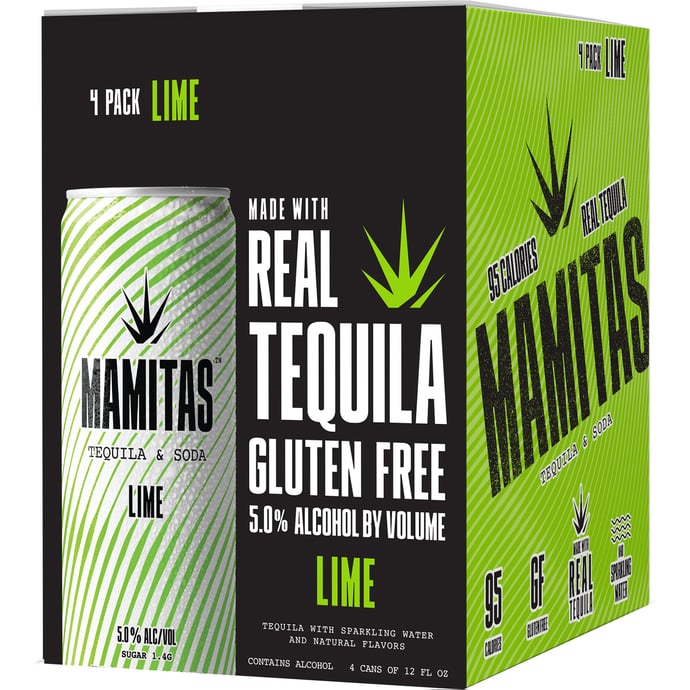 Mamitas Lime Tequila & Soda 4 Pack Cans