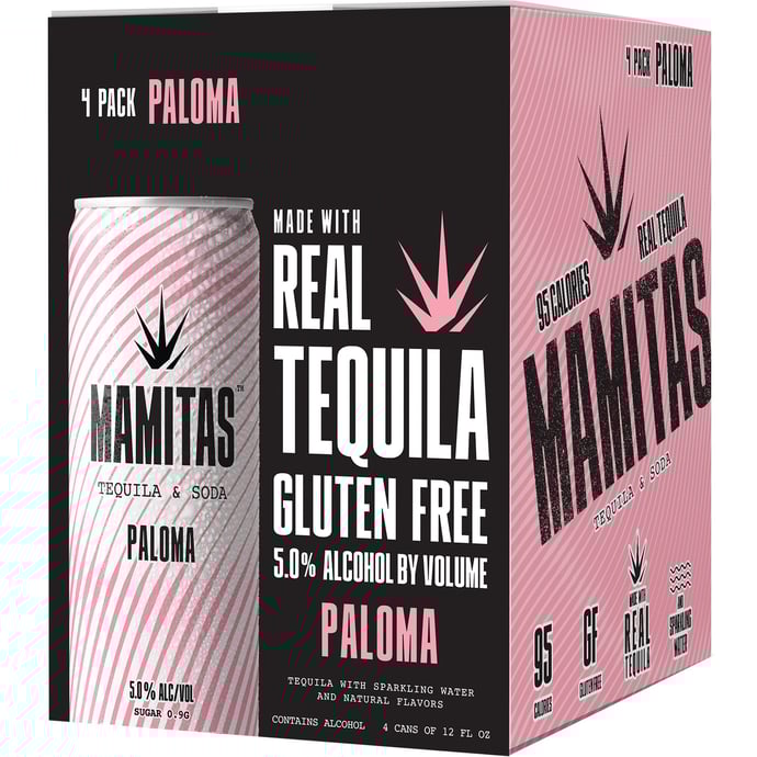 Mamitas Paloma Tequila & Soda 4 Pack Cans