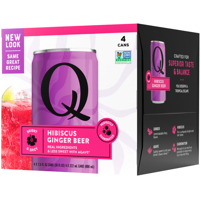 Q Hibiscus 4pk Cans