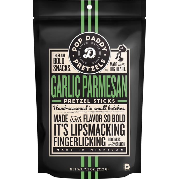 Pop Daddy Garlic Parmesan Pretzels