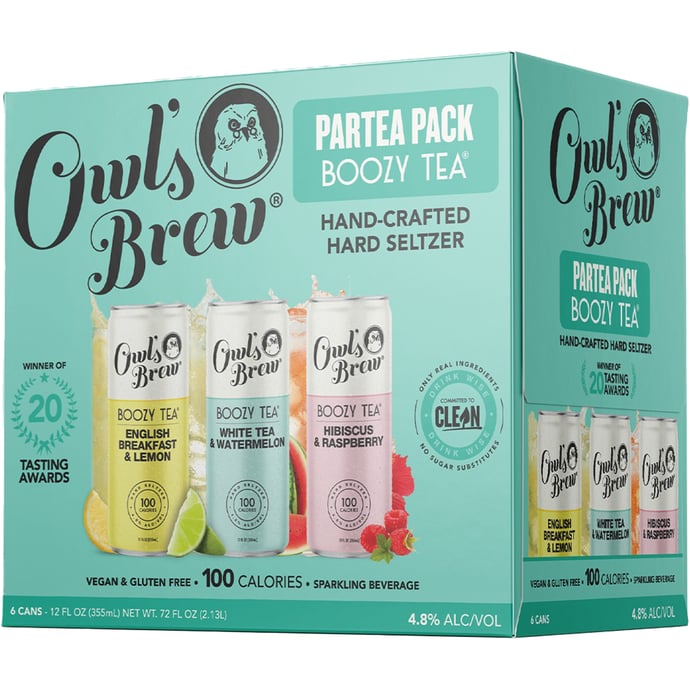 Owl's Brew Hard Tea Seltzer ParTea Pack