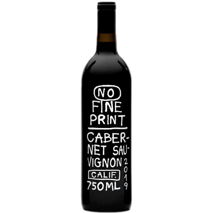 No Fine Print Wine Co. Cabernet Sauvignon 2019