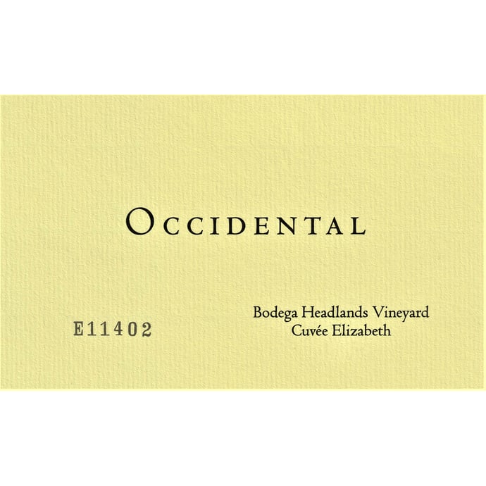 Occidental Pinot Noir Bodega Headlands Vineyard Cuvee Elizabeth 2018
