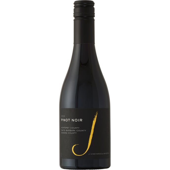 J Vineyards Pinot Noir California 2018 Half Bottle
